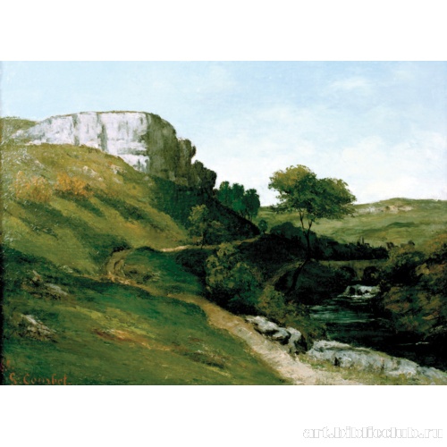 Пейзаж с мостом и рекой