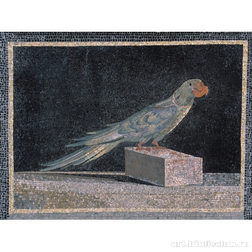 Мозаика с изображением попугая