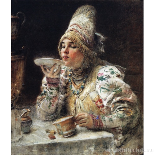 За чаем