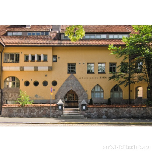 Здание больницы Эйра. Главный вход, элементы декора