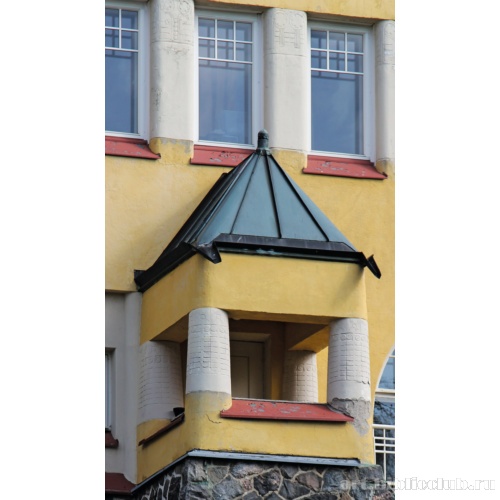 Вилла Валлмогэрд. Оформление выхода на террасу