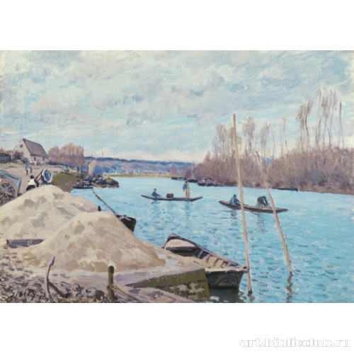 Сена в Пор-Марли. Груды песка