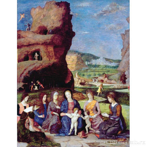 Богоматерь с Иисусом Христом, Иоанном Крестителем и святыми (Святая беседа)