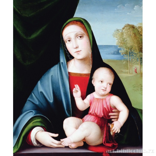 Дева Мария с Младенцем и щеглом