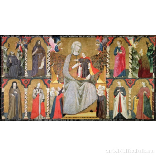 Дева Мария на троне со святыми