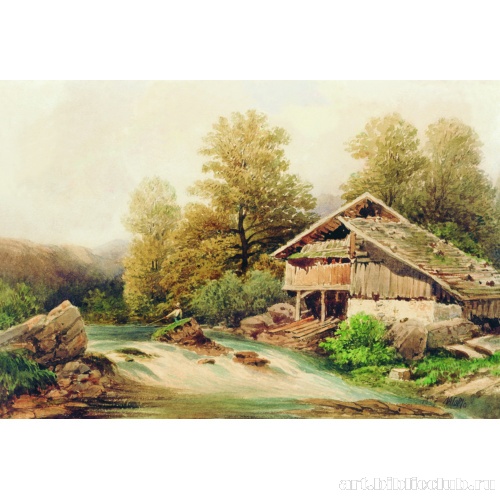 На берегу горной речки