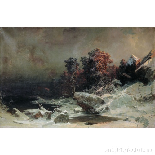 Зимний вечер в Финляндии