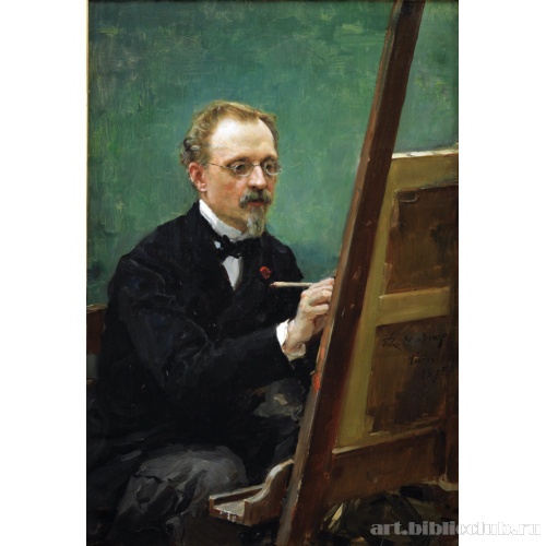 Портрет Федерико де Мадрасо, пишущего картину