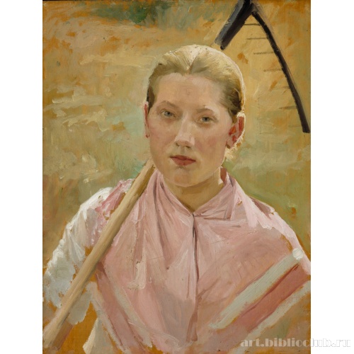 Девушка с граблями