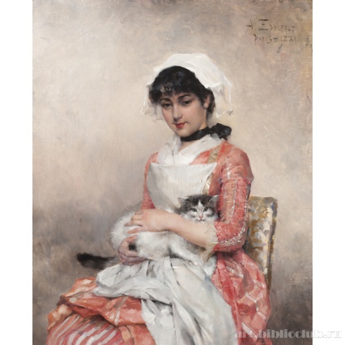 Девушка с кошкой