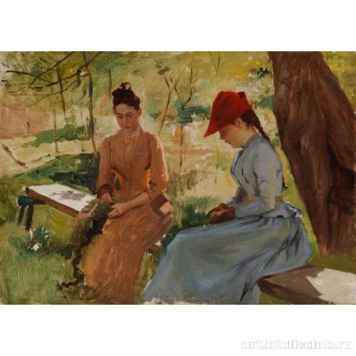 Девушки, плетущие гирлянды