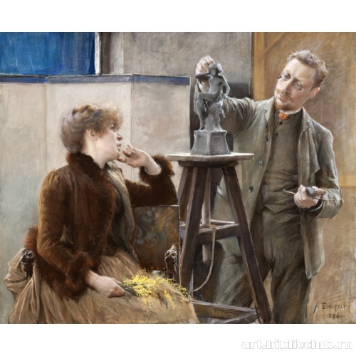 Скульптор Вилле Вальгрен и его жена