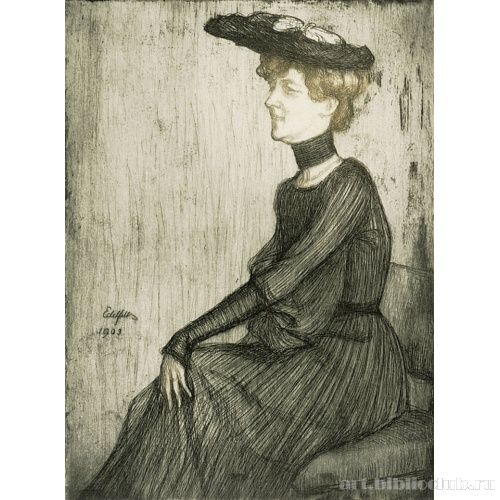 Женщина в шляпе (Мадмуазель Перро)