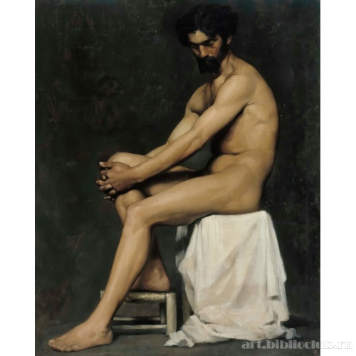 Сидящий мужчина