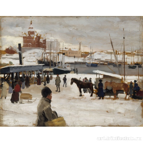 Зимний день на Рыночной площади Хельсинки