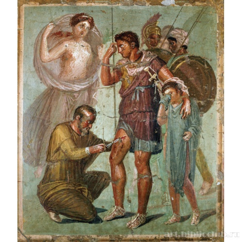 Дом хирурга. Оказание медицинской помощи раненому солдату