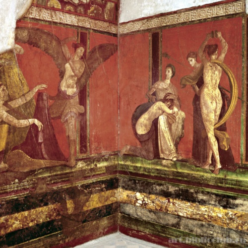 Вилла Мистерий. Фрески из зала дионисийских мистерий