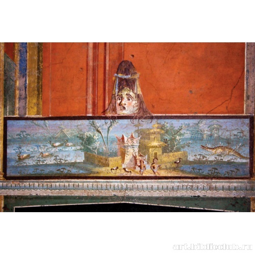 Храм Исиды. Нильские мотивы. Фрагмент росписи