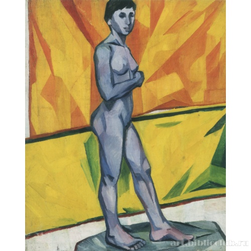 Натурщица (на желтом фоне)