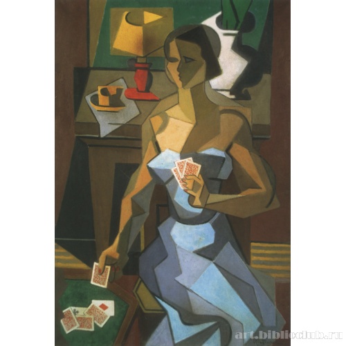 Женщина, играющая в карты