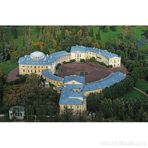 Павловский дворцовый ансамбль. Вид с высоты птичьего полета