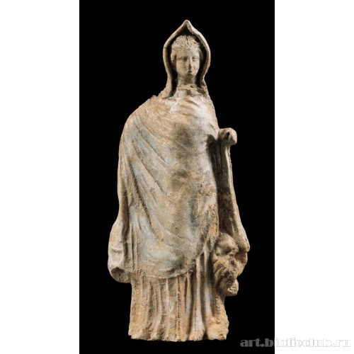 Терракотовая женская статуэтка