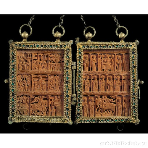 Священническое украшение в виде диптиха. Фрагмент