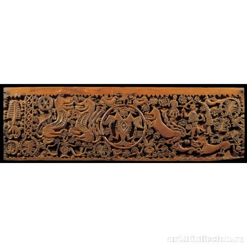 Верхняя панель резного сундука