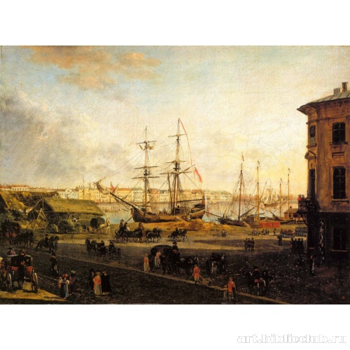 Вид Английской набережной со стороны Васильевского острова