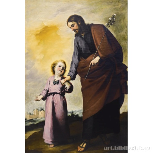 Святой Иосиф и Христос в детстве