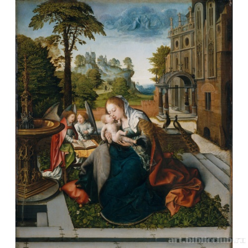 Дева с младенцем и ангелы