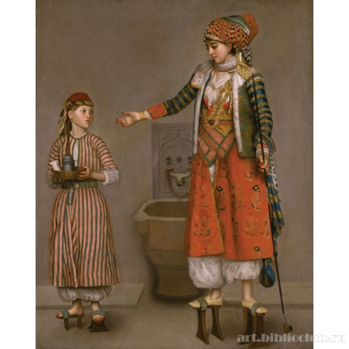 Европейская женщина и ее служанка