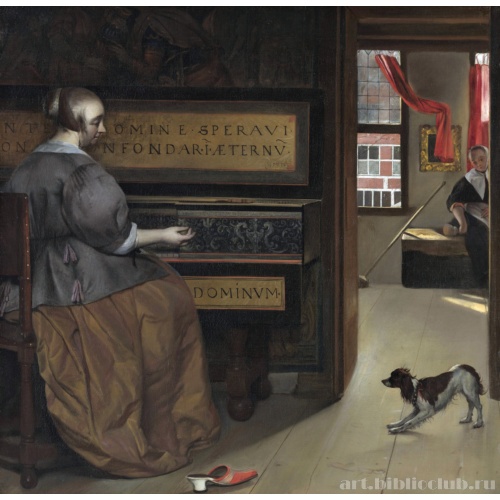 Дама за клавесином