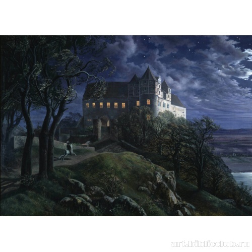 Замок Шарфенберг ночью