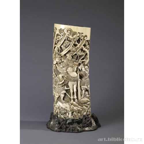 Ваза с изображением сцен из жизни воина Минамото Есицунэ