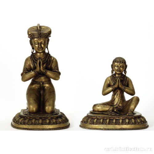 Портрет короля Бхупатиндры и королевы из династии Малла