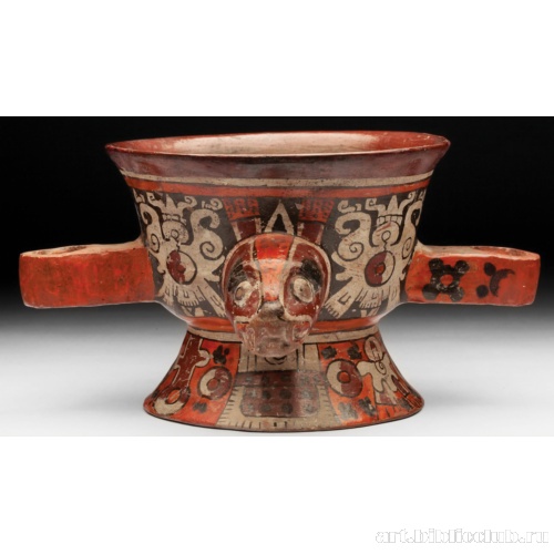 Двуручный полихромный сосуд из Чолулы