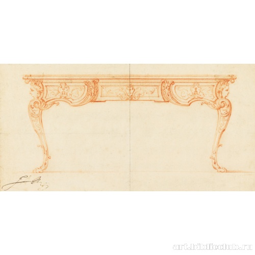 Письменный стол. Вертикальная проекция