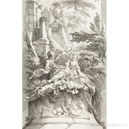 Пастораль из серии «Новые идеи для ширм». Фрагмент