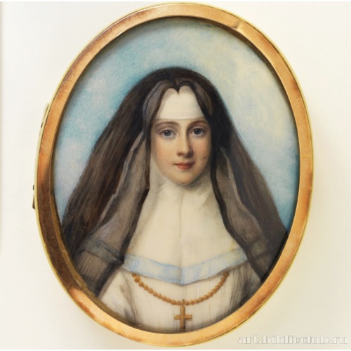 Шкатулка с миниатюрным портретом монахини