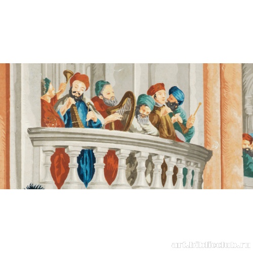 Репродукция «Коронование Эстер». Фрагмент