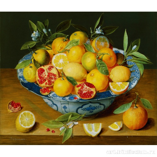 Натюрморт с лимонами, апельсинами и гранатами