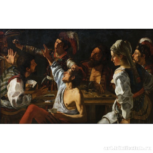 Игроки в карты и нарды. Драка за игрой в карты