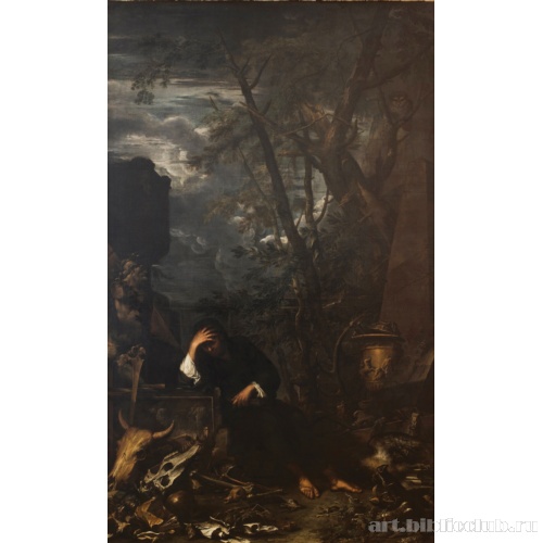 Демокрит, погруженный в раздумья