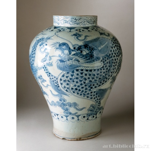 Кувшин с драконом и облаками