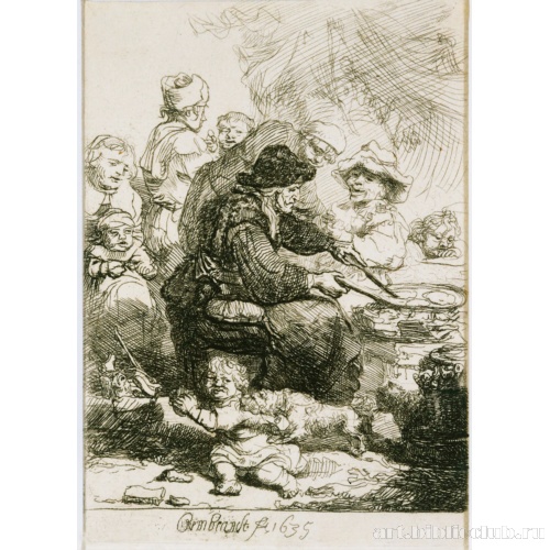 Женщина, пекущая блины