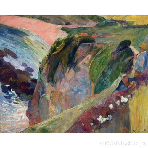 Музыкант на скале, играющий на флажолете