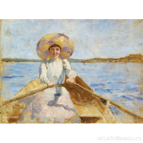 Женщина на веслах. Эскиз