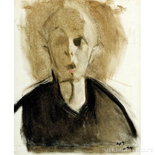 Автопортрет с красной точкой