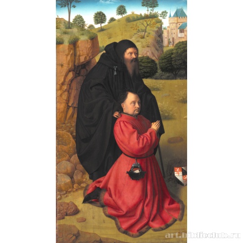 Портрет донатора в алом под покровительством святого Антония